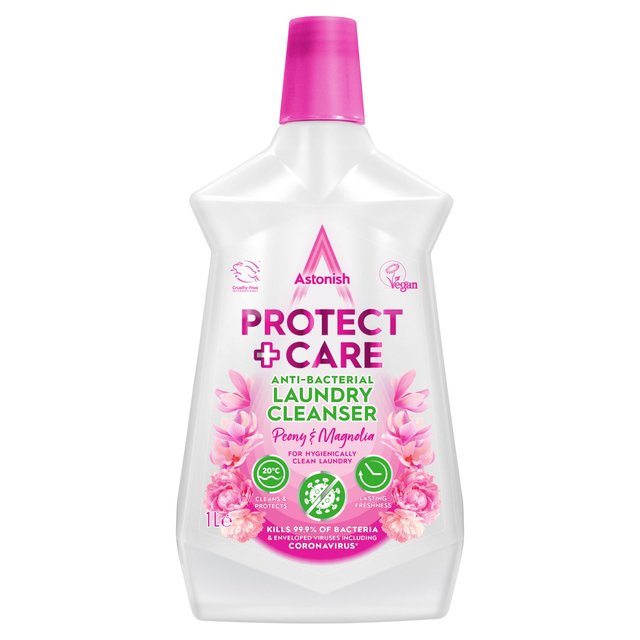 Astonish Protect + Care Antibacterial Laundry Cleanser - Peony and Magnolia (1L)