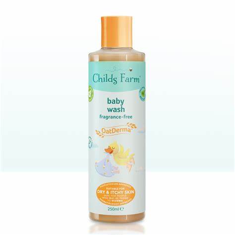 Childs Farm Baby Wash - Fragrance Free Oat Derma (250ml)