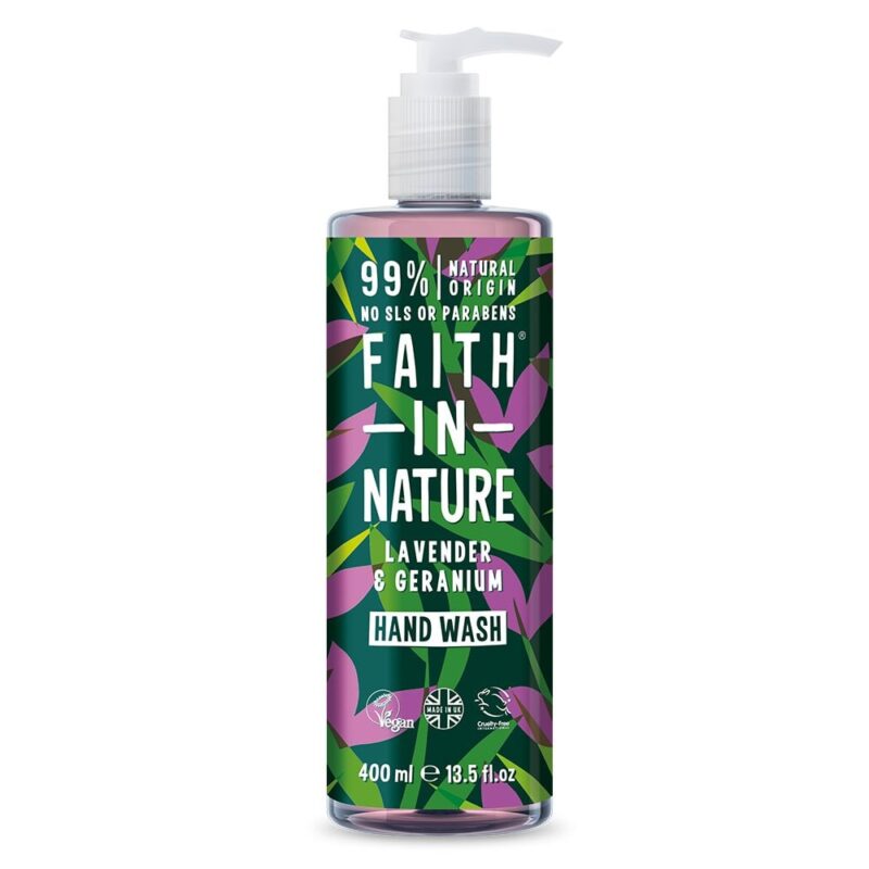 Faith in Nature Hand Wash – Lavender and Geranium (400ml)