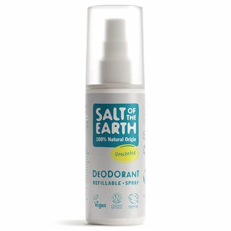 Salt of the Earth Refillable Deodorant Spray – Unscented (100ml)