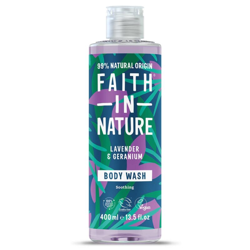 Faith in Nature Body Wash – Lavender and Geranium (400ml)