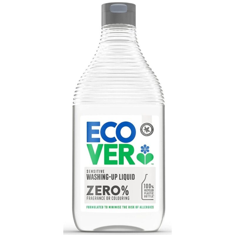 Ecover Sensitive Washing Up Liquid – Zero Fragrance (450ml)