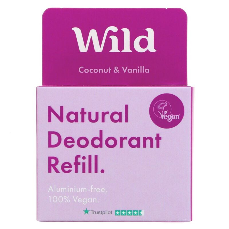 Wild Natural Deodorant Refill – Coconut and Vanilla (40g)