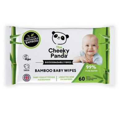 The Cheeky Panda Bamboo Baby Wipes (60)