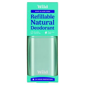 Wild Natural Deodorant - Aqua Case Mint and Aloe Vera