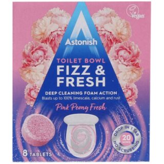 Astonish Toilet Bowl Fizz and Fresh Tablets – Pink Peony