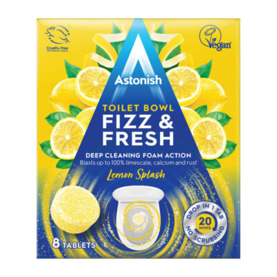 Astonish Toilet Bowl Fizz and Fresh Tablets – Lemon Splash